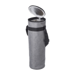 Borsa frigo pubblicitaria riciclata per bottiglia 1,5L Bottiglia RPET color grigio seconda vista