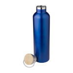 Borracce termiche in acciaio promozionali da 1L Clip Large color blu terza vista