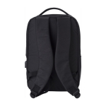Zaini porta pc promozionali con USB e tasca porta pc 16'' Power RPET color nero terza vista