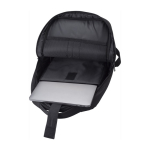Zaini porta pc promozionali con USB e tasca porta pc 16'' Power RPET color nero quarta vista