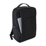 Zaini porta pc promozionali con USB e tasca porta pc 16'' Power RPET color nero quinta vista