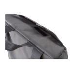 Zaino termico in poliestere riciclato 300D con doppia zip color grigio quinta vista