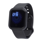 Smartwatch wireless multifunzione con cinturino regolabile color nero seconda vista