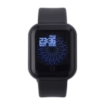 Smartwatch wireless multifunzione con cinturino regolabile color nero terza vista