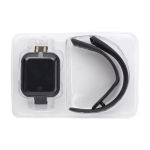 Smartwatch wireless multifunzione con cinturino regolabile color nero settima vista