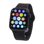 Smartwatch bluetooth personalizzato con quadrante da 1,54'' Square color nero seconda vista