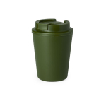 Bicchiere termico da asporto con logo in PP riciclato da 300ml color verde prima vista
