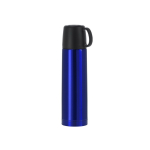 Thermos in acciaio inox da 500 ml con tappo che diventa una tazza 130ml color blu prima vista
