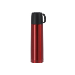 Thermos in acciaio inox da 500 ml con tappo che diventa una tazza 130ml color rosso prima vista