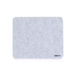 Tappetino mouse in morbido feltro RPET con base antiscivolo color grigio prima vista