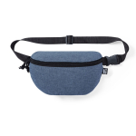 Marsupio ecologico in resistente RPET 600D con effetto mélange color blu mare prima vista