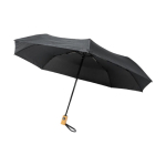 Ombrello automatico con manico in bambù e antiviento Ø97 RPET color nero