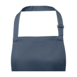Il grembiule regolabile in twill di cotone da 240 g/m² e poliestere color azzurro ciano vista dettaglio 1