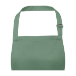 Il grembiule regolabile in twill di cotone da 240 g/m² e poliestere color verde pastello vista dettaglio 1