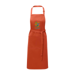 Il grembiule regolabile in twill di cotone da 240 g/m² e poliestere color rosa salmone