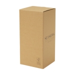 Barattolo di grandi dimensioni in vetro con coperchio in bambù da 940ml color naturale seconda vista con scatola