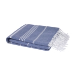 Telo hammam multiuso in cotone da 150 g/m² morbido e assorbente color blu mare
