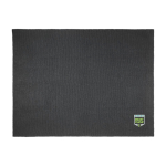 Coperta di poliestere riciclato GRS lavorata a maglia da ricamare color nero