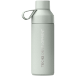 Borraccia termica in acciaio inox e plastica riciclata Ocean Bottle 500ml color verde chiaro vista con logo stampato 2