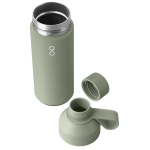 Borraccia termica in acciaio inox e plastica riciclata Ocean Bottle 500ml color verde chiaro seconda vista