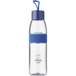 Borraccia di plastica della Mepal con fascia elastica da 500ml vista con stampa tampografica