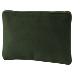 Pochette in tessuto di velluto 280g/m² con cerniera e tiretto dorati prima vista