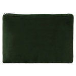 Pochette in tessuto di velluto 280g/m² con cerniera e tiretto dorati