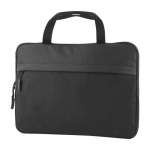 Borsa porta pc 16'' in poliestere RPET 300D e PU impermeabile 900D color nero prima vista