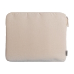 Custodia per laptop 14'' realizzata in cotone riciclato GRS da 330g/m² color naturale prima vista