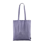 Shopper in cotone colorato riciclato GRS da 120g/m² del Fairtrade color blu terza vista