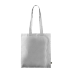 Shopper dai manici lunghi in cotone colorato 180 g/m² del Fairtrade color bianco terza vista