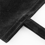 Borsa in velluto da 280 g/m² con manici lunghi 60 cm da personalizzare color nero quinta vista