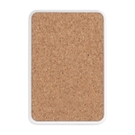 Powerbank wireless in sughero e plastica ABS riciclata 5.000mAh e 5W color bianco quinta vista