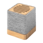 Altoparlante wireless in bambù e poliestere RPET da 3W color grigio prima vista