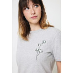 Tshirt 100% cotone misto riciclato e organico 180 g/m² Iqoniq Manuel color grigio chiaro jensato