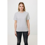 Tshirt 100% cotone misto riciclato e organico 180 g/m² Iqoniq Manuel color grigio chiaro jensato quinta vista con modello