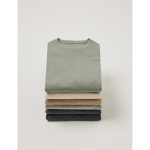 Tshirt 100% cotone misto riciclato e organico 180 g/m² Iqoniq Manuel color grigio chiaro jensato vista ambiente 2