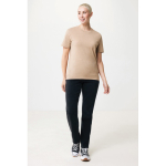 Tshirt 100% cotone misto riciclato e organico 180 g/m² Iqoniq Manuel color marrone chiaro vista con modello