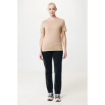 Tshirt 100% cotone misto riciclato e organico 180 g/m² Iqoniq Manuel color marrone chiaro seconda vista con modello