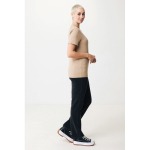 Tshirt 100% cotone misto riciclato e organico 180 g/m² Iqoniq Manuel color marrone chiaro quarta vista con modello