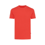 T-shirt in misto cotone riciclato e organico casual fit 180 g/m² Iqoniq color rosso