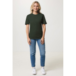 T-shirt in misto cotone riciclato e organico casual fit 180 g/m² Iqoniq color cachi vista con modello
