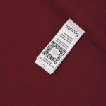 Polo piqué vestibilità regular in eco cotone 220 g/m² Iqoniq Yosemite color bordò quinta vista