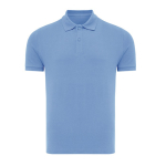 Polo piqué vestibilità regular in eco cotone 220 g/m² Iqoniq Yosemite color blu sbiadito