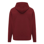Felpa oversize in eco cotone regular fit 340 g/m² Iqoniq color bordò seconda vista