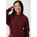 Felpa oversize in eco cotone regular fit 340 g/m² Iqoniq color bordò