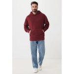 Felpa oversize in eco cotone regular fit 340 g/m² Iqoniq color bordò
