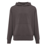 Felpa oversize in eco cotone regular fit 340 g/m² Iqoniq color argento opaco