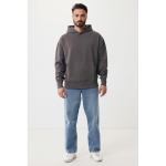 Felpa oversize in eco cotone regular fit 340 g/m² Iqoniq color argento opaco