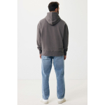 Felpa oversize in eco cotone regular fit 340 g/m² Iqoniq color argento opaco